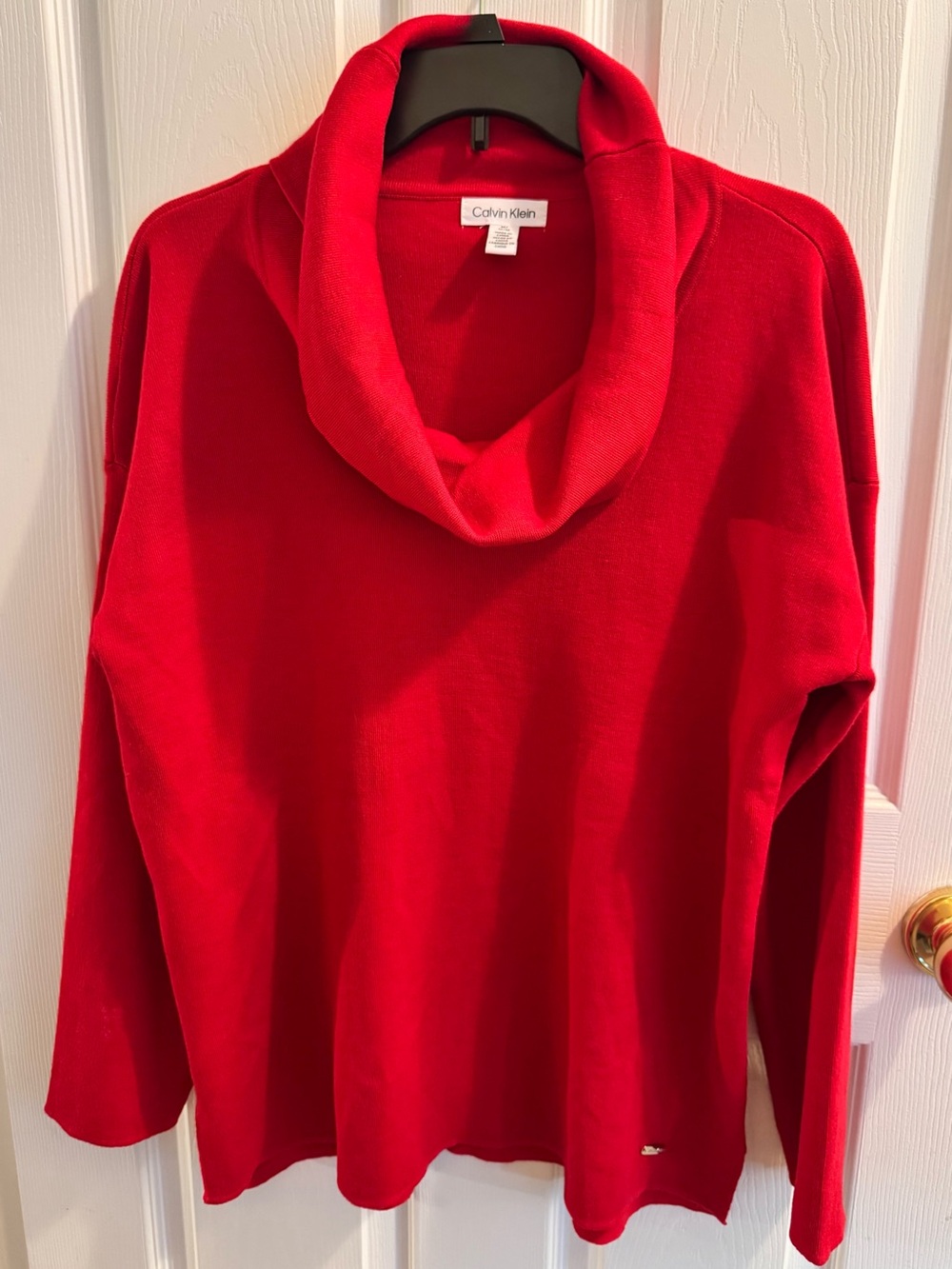 Calvin Klein Red Cowlneck Sweater